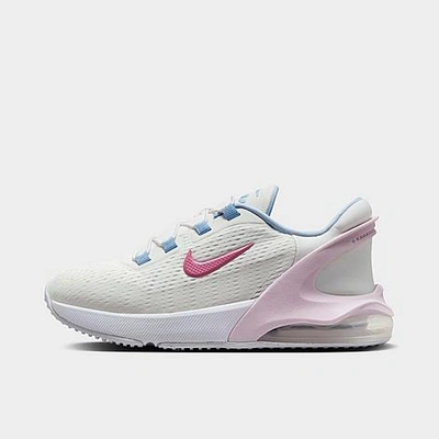 Shop Nike Little Kids' Air Max 270 Go Stretch Lace Casual Shoes In Summit White/cosmic Fuchsia/cobalt Bliss