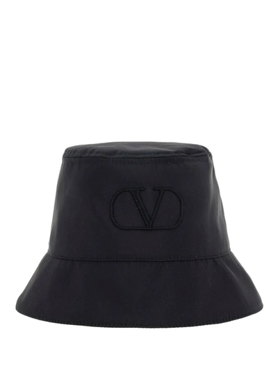 Shop Valentino Garavani Hats E Hairbands In Nero