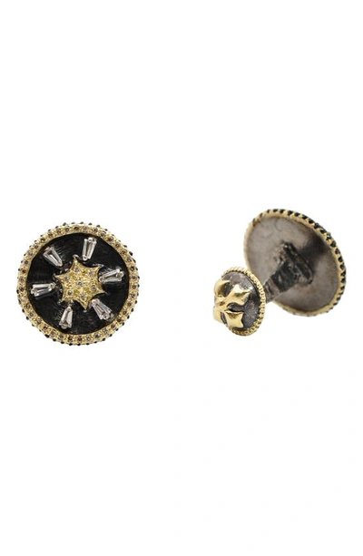 Shop Armenta Romero Crivelli Star Cuff Links In Black/gold