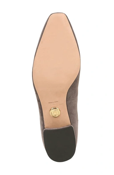 Veronica Beard Cecelia Suede Block-heel Ballerina Pumps In Shadow
