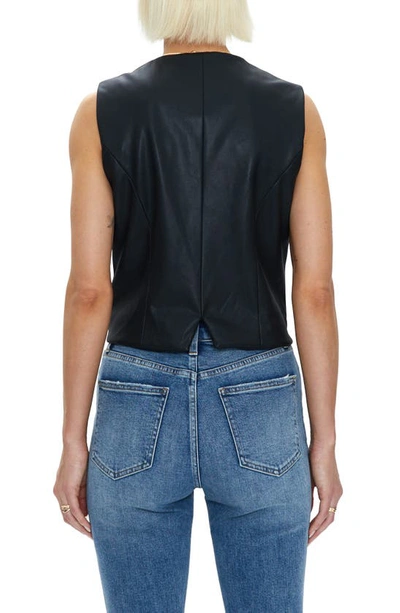 Shop Pistola Vero Faux Leather Vest In Slate Black