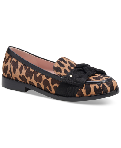 Shop Kate Spade Women's Leandra Loafer Flats In Leopard