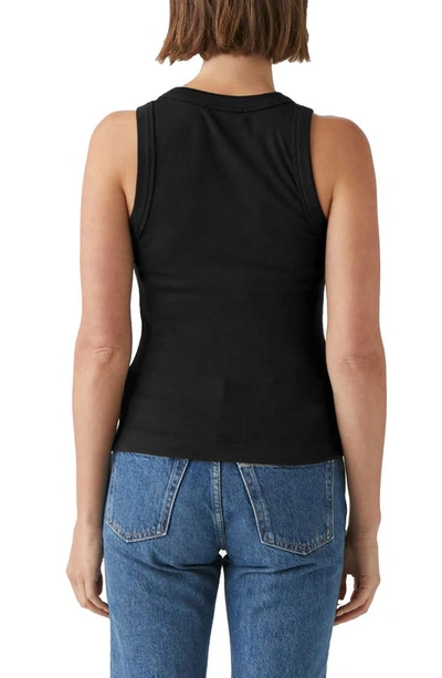 Michael Stars Gina Tank Top In Black