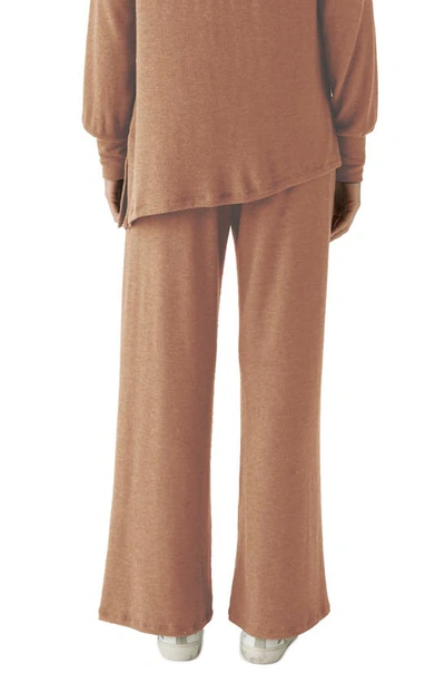 Shop Michael Stars Jones Knit Wide Leg Pants In Camel