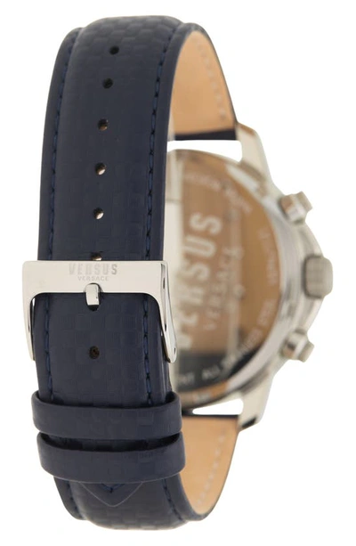 Shop Versus Two-tone Leather Strap Watch, 46mm In Two Tone