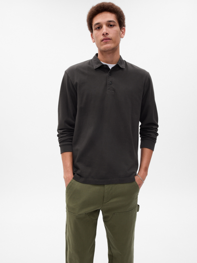 Shop Gap Rugby Polo Shirt Shirt In Moonless Night