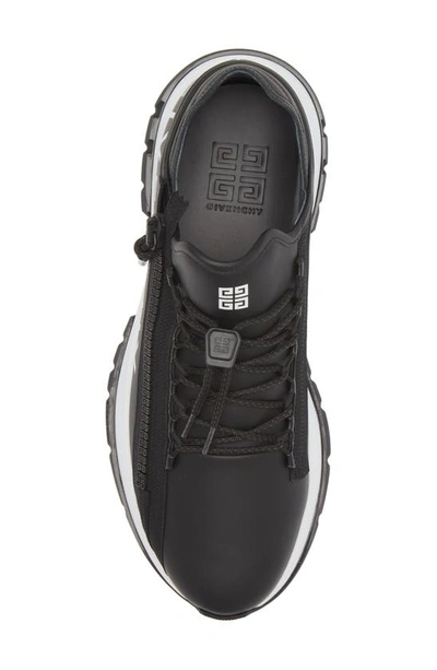 Shop Givenchy Spectre Zip Sneaker In Black/ White