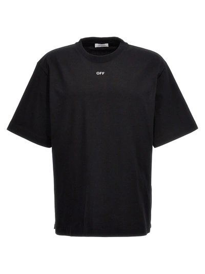 Shop Off-white T-shirt Off Stamp Skate In Black