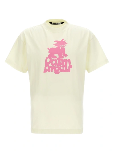 Shop Palm Angels Leon T-shirt In Green