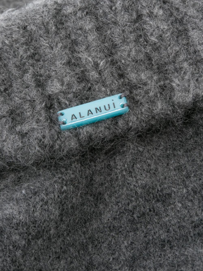 Alanui Finest Cashmere-silk Gloves In Grey