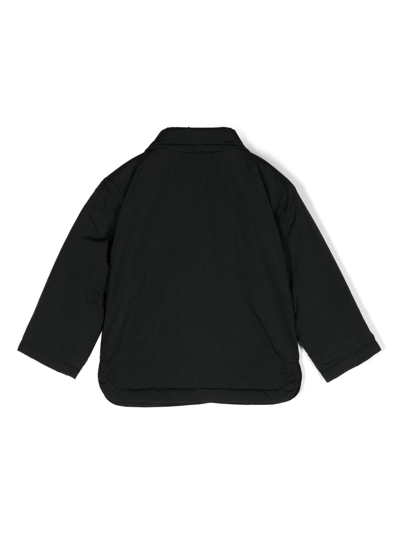 Shop Calvin Klein Logo-patch Shirt Jacket In Black