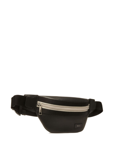 Shop Bally Bord Logo-patch Belt Bag In Black