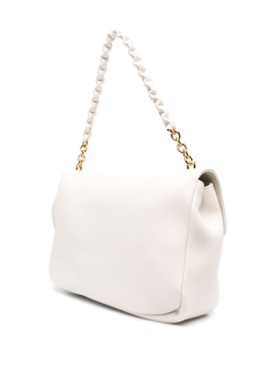Tom Ford Chain-link Handle Leather Tote Bag In Neutrals