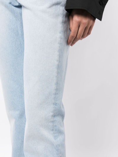 Shop Attico Girlfriend Straight-leg Jeans In Blue