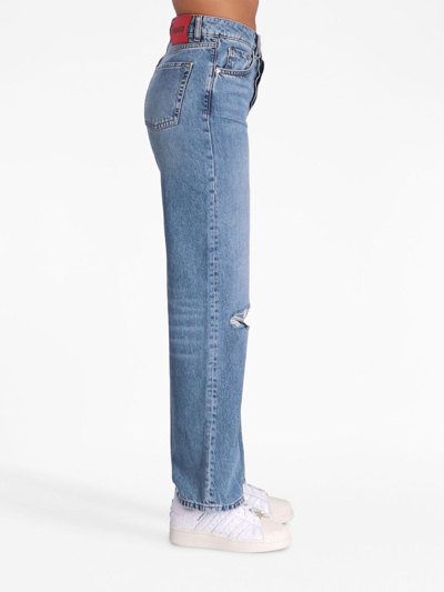 Shop Hugo Straight-leg Denim Jeans In Blue