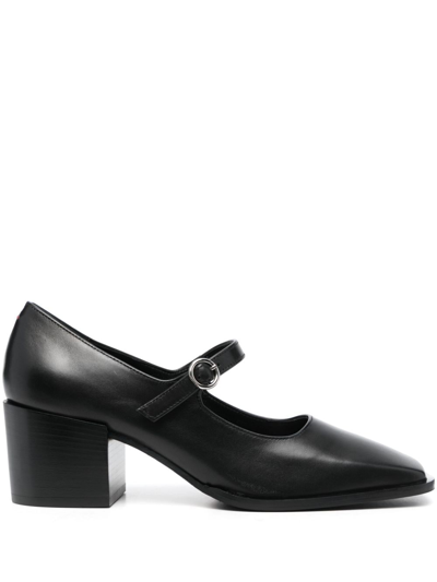 Shop Aeyde Anya 55mm Leather Pumps In Black