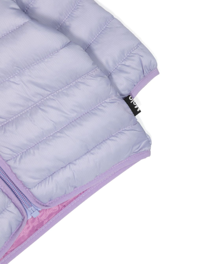 Shop Molo Harmony Zip-up Padded Jacket In Purple