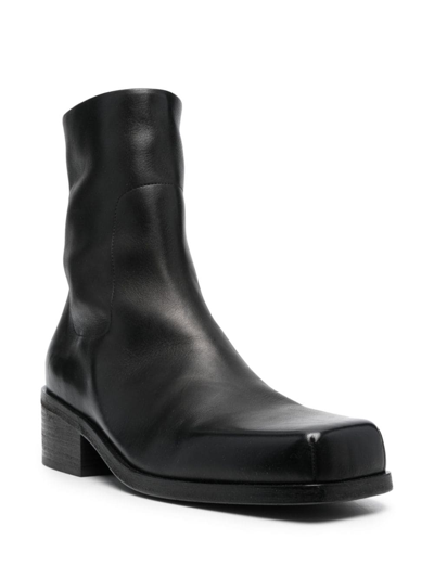 Shop Marsèll Cassello 70mm Leather Boots In Black