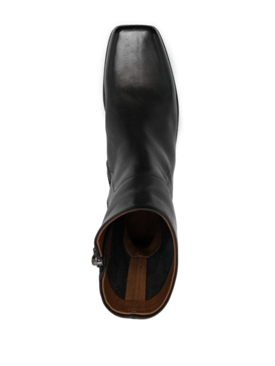 Shop Marsèll Cassello 70mm Leather Boots In Black