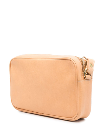 Il Bisonte Oliveta Vacchetta Leather Camera Crossbody Bag In Neutrals