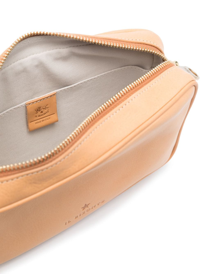 Il Bisonte Oliveta Vacchetta Leather Camera Crossbody Bag In Neutrals