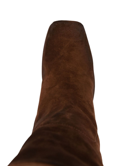 Marsèll Suede Zip-up Boots In Brown