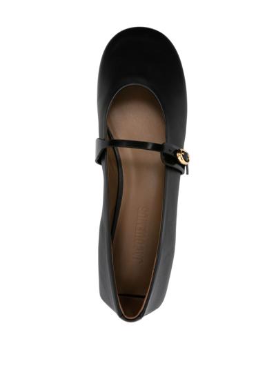 Shop Jacquemus Les Ballerines Mary-jane Flats In Black