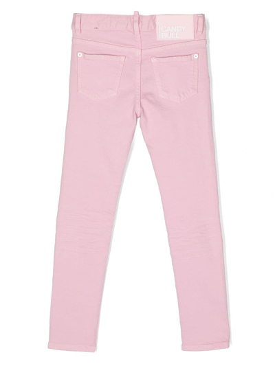 Shop Dsquared2 Twiggy Straight-leg Jeans In Pink