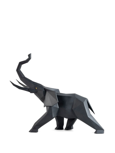 Lladrò Elephant Sculpture In Black
