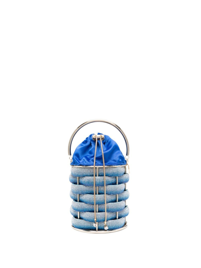 Shop Rosantica Mini Fabula Bucket Bag In Blue