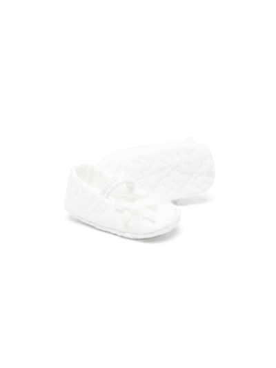 Shop Colorichiari Bow-detail Slip-on Ballerina Shoes In White