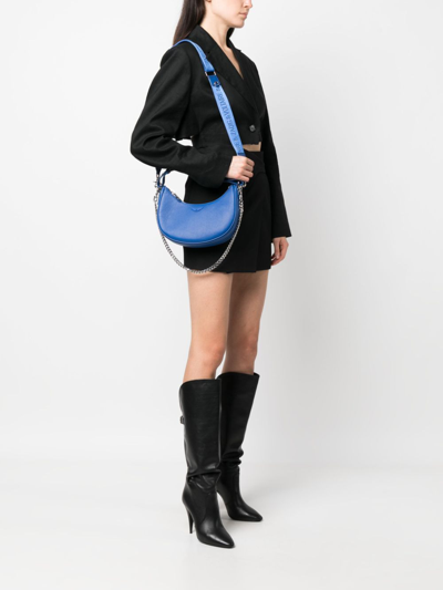Zadig & Voltaire Moonrock Leather Tote Bag In Blue