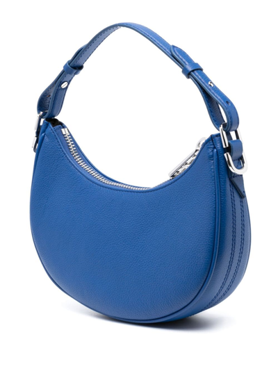 Zadig & Voltaire Moonrock Leather Tote Bag In Blue