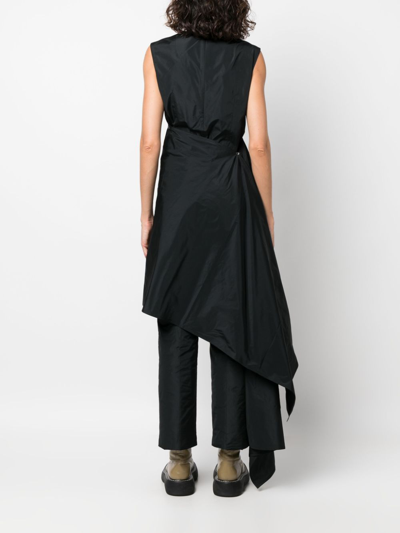 Shop Sofie D'hoore Detachable-panel Sleeveless Blouse In Black