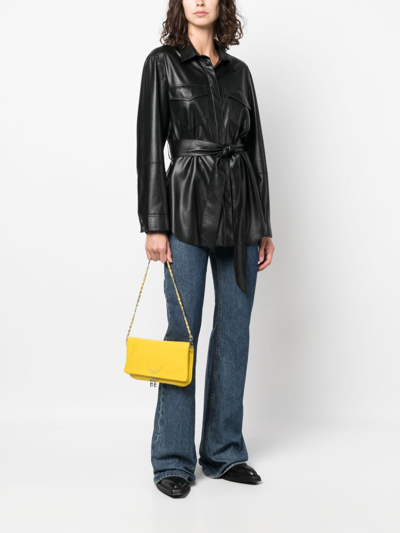 Zadig & Voltaire Rock Clutch In Yellow