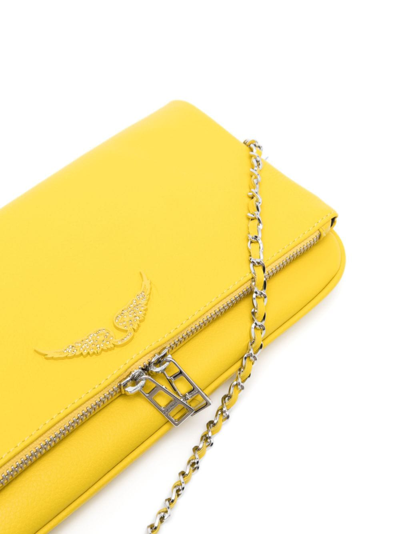 Zadig & Voltaire Rock Clutch In Yellow