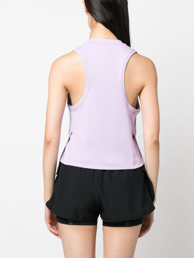 Shop Adidas By Stella Mccartney Logo-print Sleeveless Tank Top In Purple