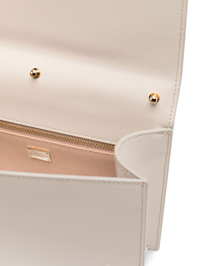 Dolce & Gabbana Dg Logo Leather Crossbody Bag In Neutrals