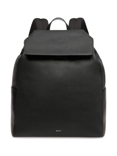 Shop Bally Logo-print Toggle-fastening Backpack In Black