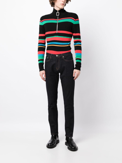Ps By Paul Smith Dark-wash Slim-fit Jeans In Blue
