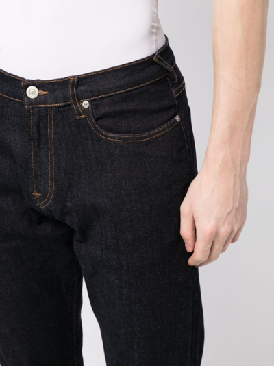 Ps By Paul Smith Dark-wash Slim-fit Jeans In Blue