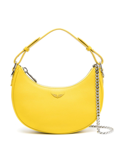 Shop Zadig & Voltaire Moonrock Leather Tote Bag In Yellow