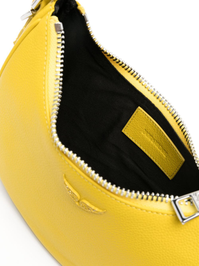 Shop Zadig & Voltaire Moonrock Leather Tote Bag In Yellow