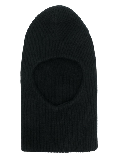 Shop Arch4 Ribbed-knit Cashmere Balaclava In Black
