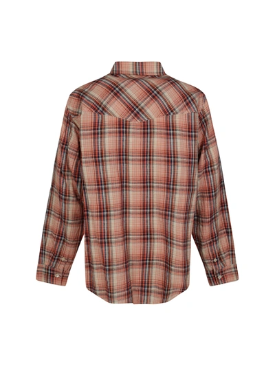 Shop Isabel Marant Cotton And Linen Shirt With Madras Motif