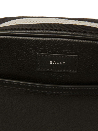 Shop Bally Logo-print Shoulder Bag In Black