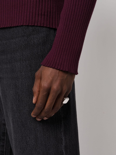 Isabel Marant Square-face Ring In Silver