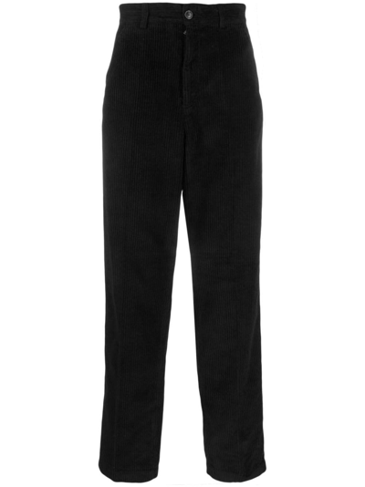 Shop Our Legacy Corduroy Cotton Chino Trousers In Black