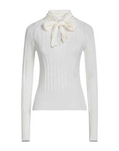 Shop Agnona Woman Sweater Ivory Size L Cashmere In White
