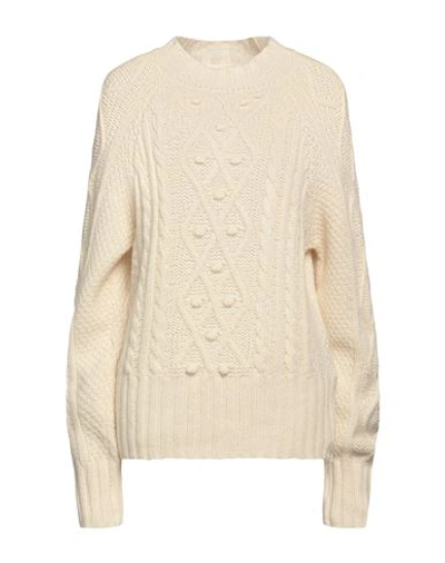 Shop Alessia Zamattio Woman Sweater Ivory Size S Baby Alpaca Wool, Polyamide In White